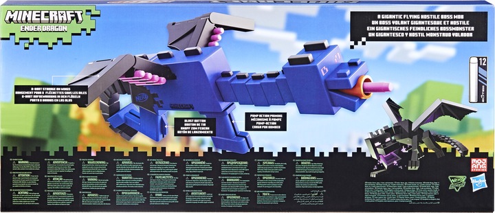 Produktbild Hasbro Minecraft Ender Dragon Blaster und 12 Nerf Elite Darts