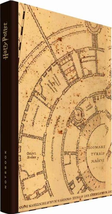 Actual product image SD Toys Harry Potter Notebook with Glow-in-the-Dark Map of the Rumbler (A5, Hardcover)