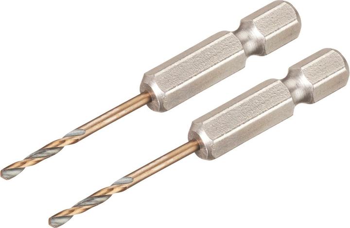 Actual product image DeWalt DT20600QZ HSSG metal twist drill 2 pieces 2 mm total length 55 mm corro (2 mm)