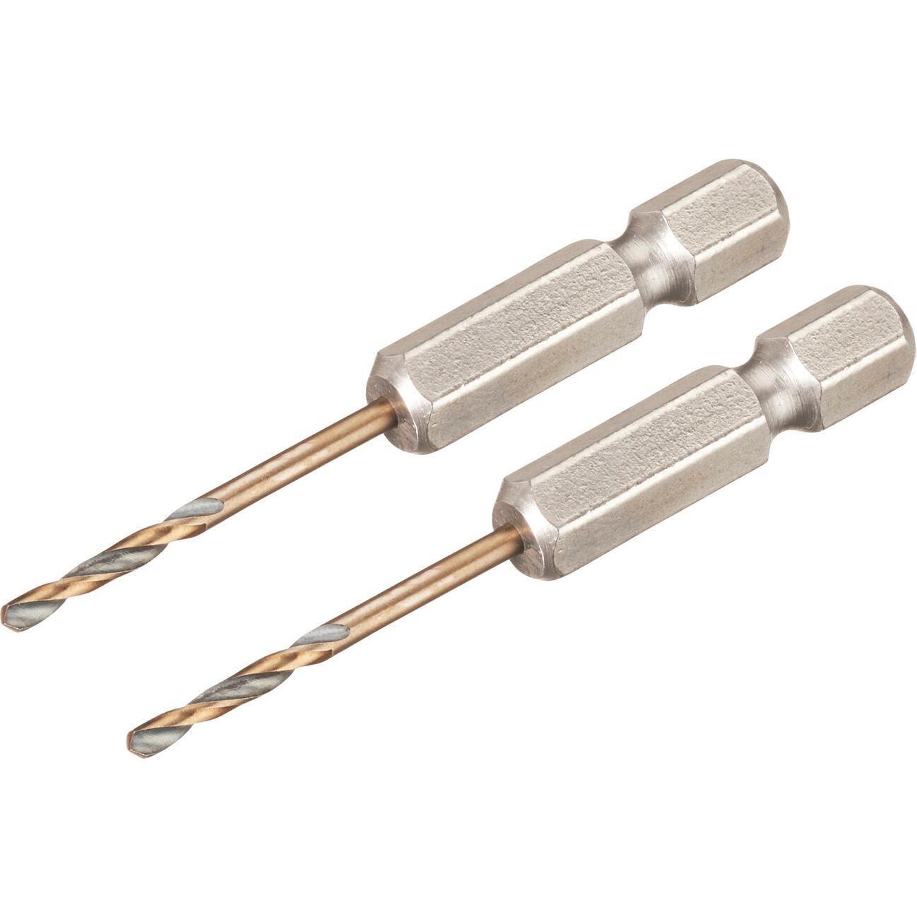 DeWalt, Bohrereinsatz, DT20600QZ HSSG MetallSpiralbohrer 2 Stück 2 mm Gesamtlänge 55 mm korro (2 Millimeter)