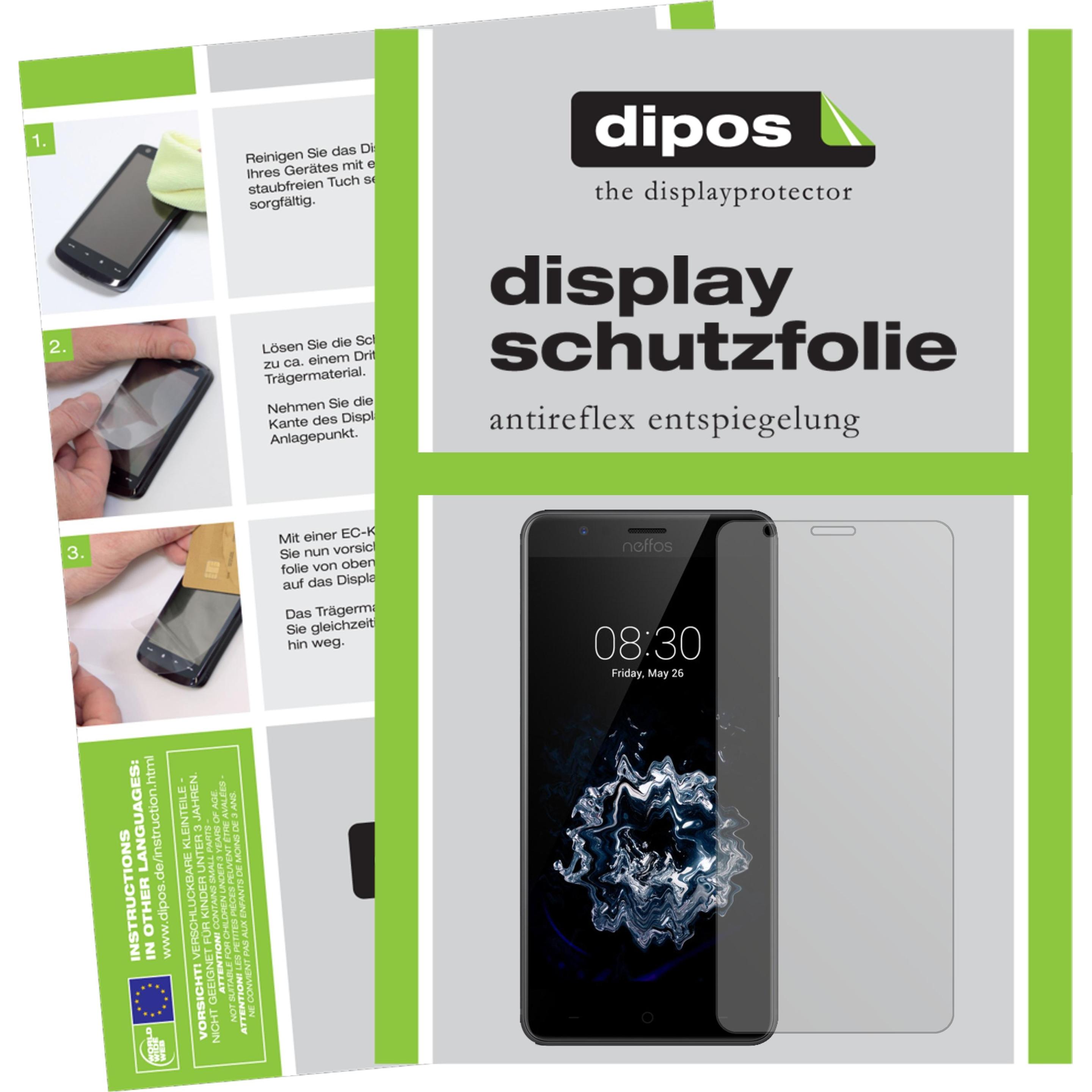 Dipos Displayschutzfolie Antireflex (1 Stück, TP-Link Neffos N1), Smartphone Schutzfolie, Transparent