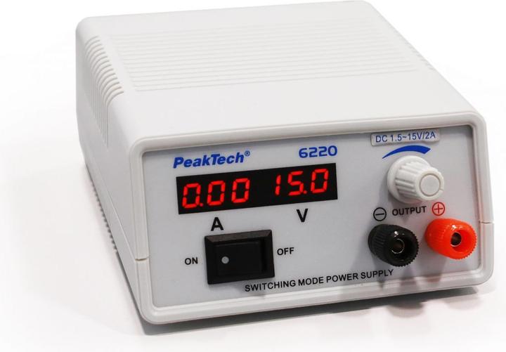 Actual product image Peaktech P 6220 Mini -switching power supply