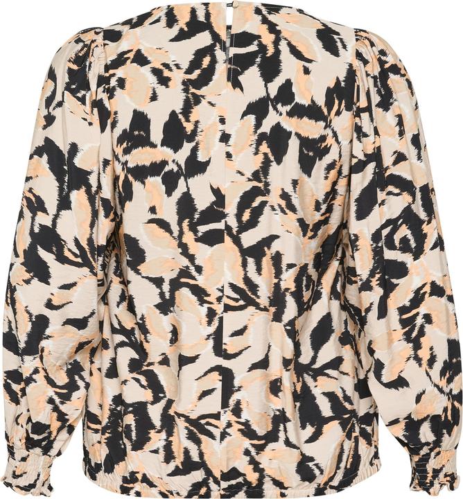 Beige, Noir, peach flou feuille
