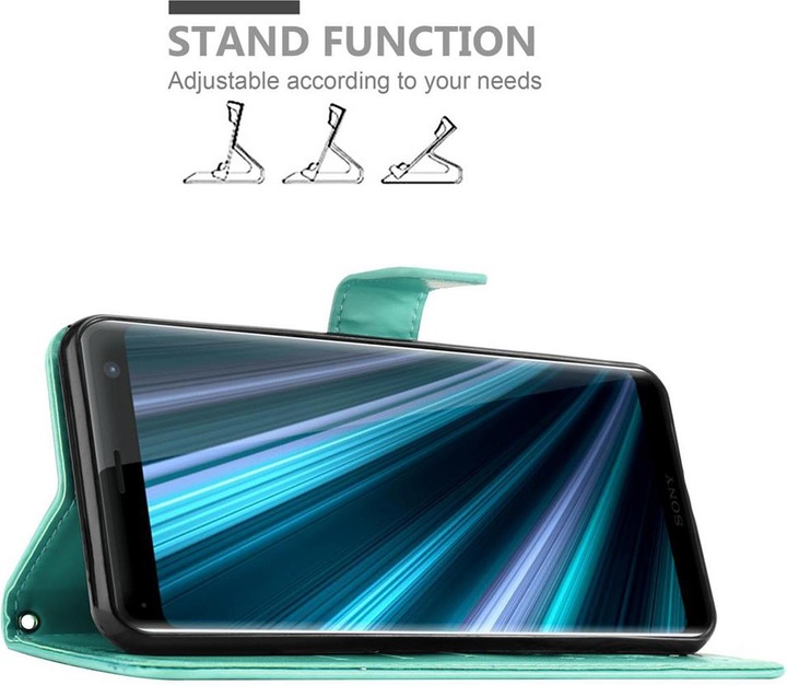 Produktbild Cadorabo Flower Book Cover (Sony Xperia XZ3)