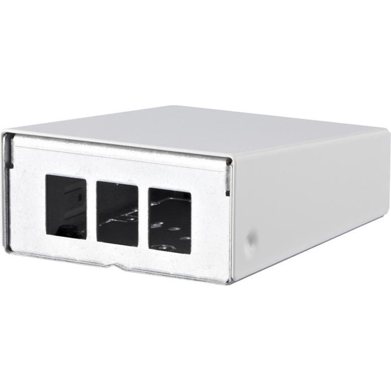 Metz Connect 130861-0302KE Keystone AP-Geh 3 Port, Serverschrank Zubehör, Weiss