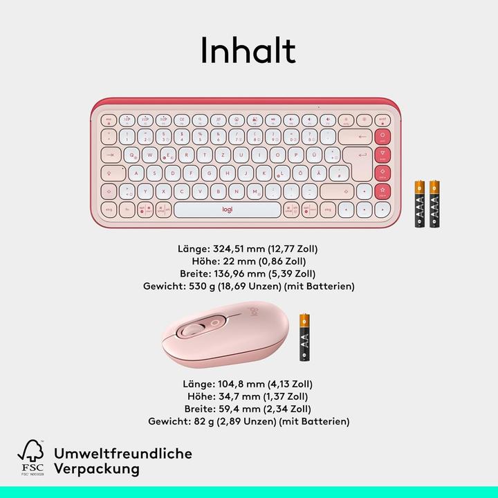 Actual product image Logitech POP Icon Combo (DE, Wireless)