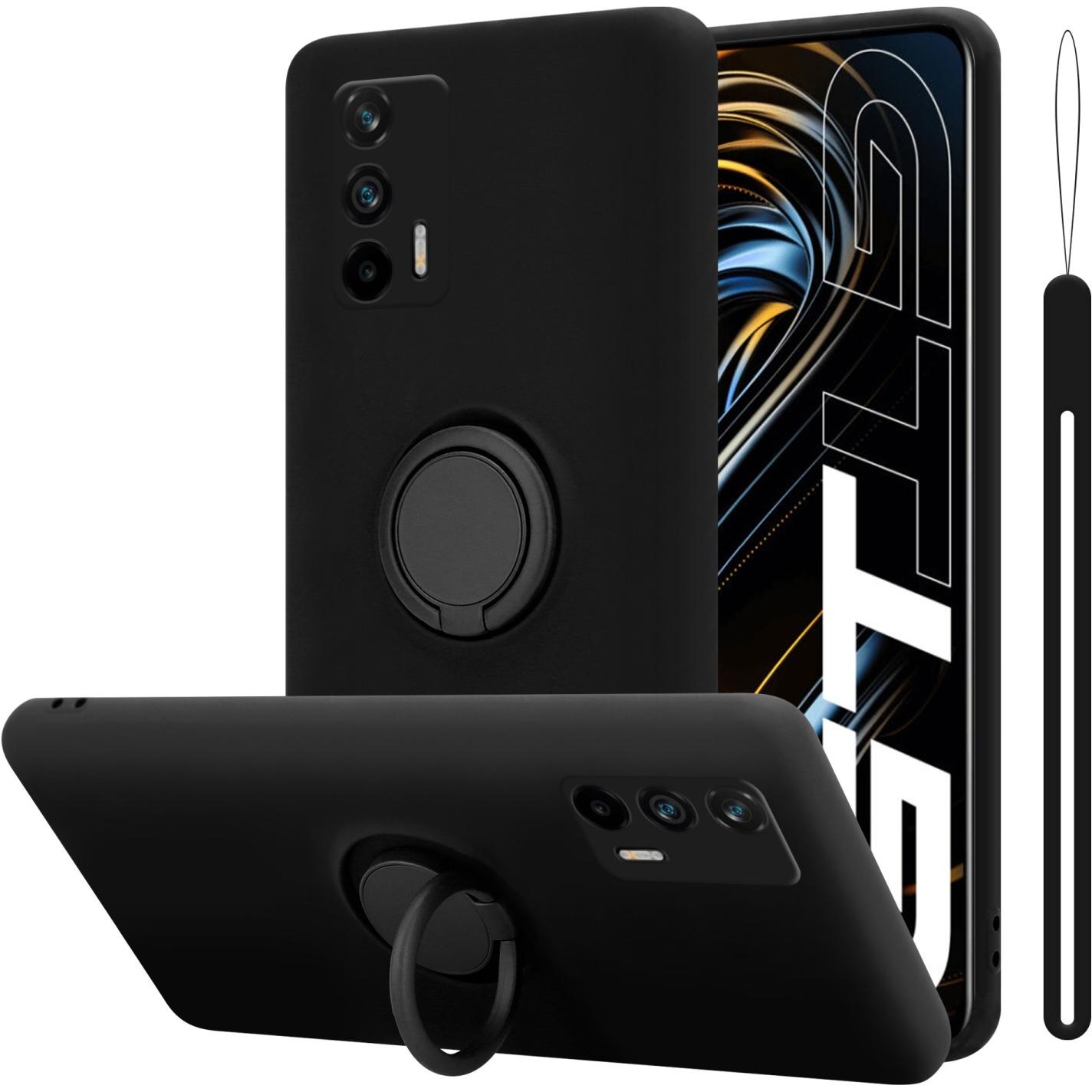 Cadorabo TPU Liquid Ring Silicone Case Hülle für Realme GT / GT Neo 2T / Q3 PRO (Realme GT Neo 2T), Smartphone Hülle, Sc...