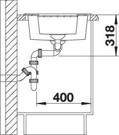 Produktbild Blanco Metra 6 (Aufsatzspülbecken, 61.50 cm, 50 cm)