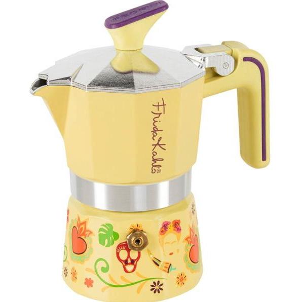Pedrini 1TZ FRIDA KAHLO, giallo, Caffettiera moka, Giallo