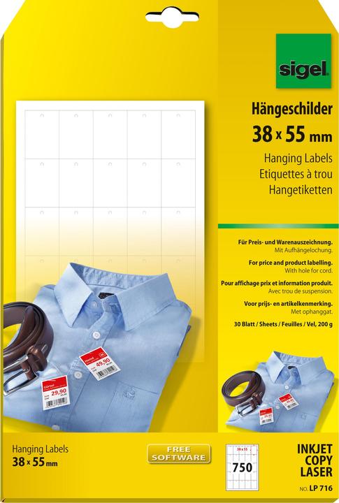 Produktbild Sigel Hängeschilder