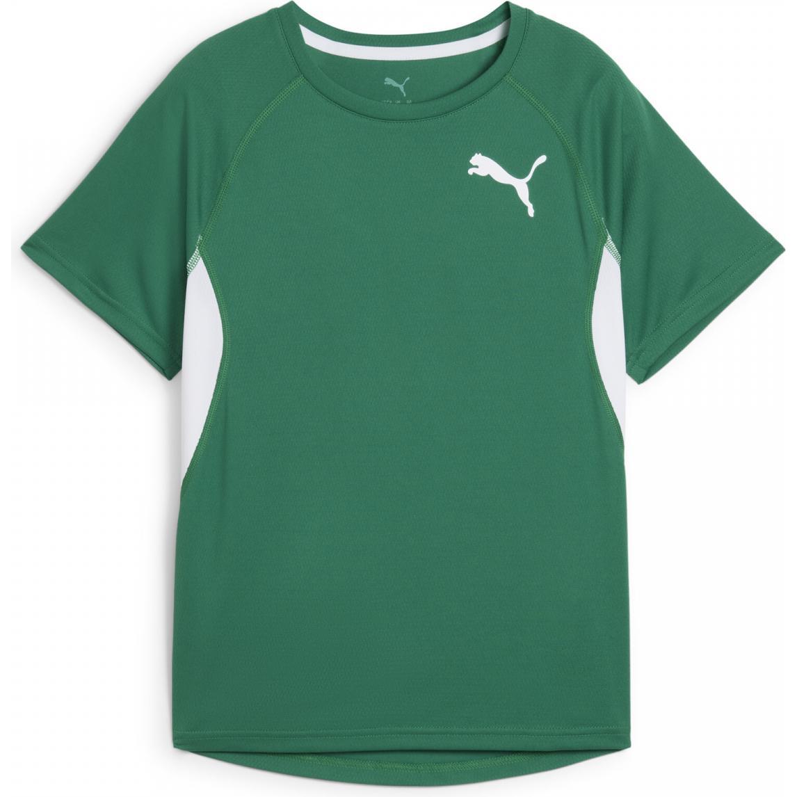 Puma, Herren, Sportshirt, Y CROSS THE LINE TEE 3.0 (164), Rot, 164