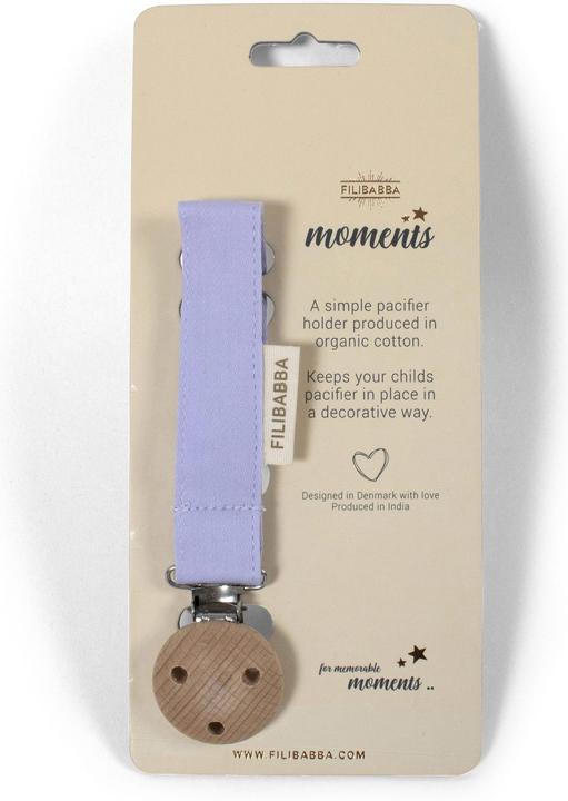 Actual product image Filibabba Pacifier holder Fresh violet (1 x)