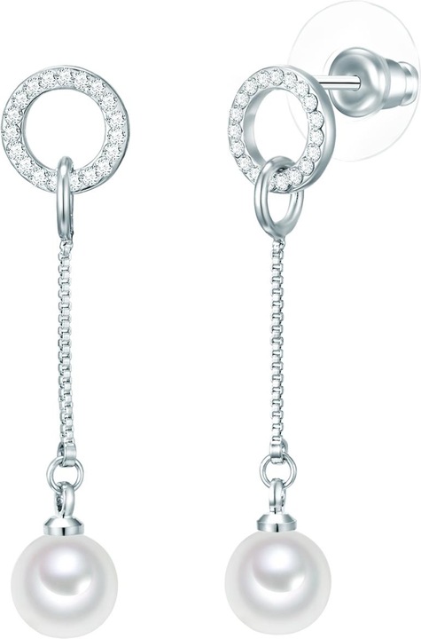 Produktbild Lulu & Jane Messing Glaskristall Muschelkernperle silber - 33240 (Messing)