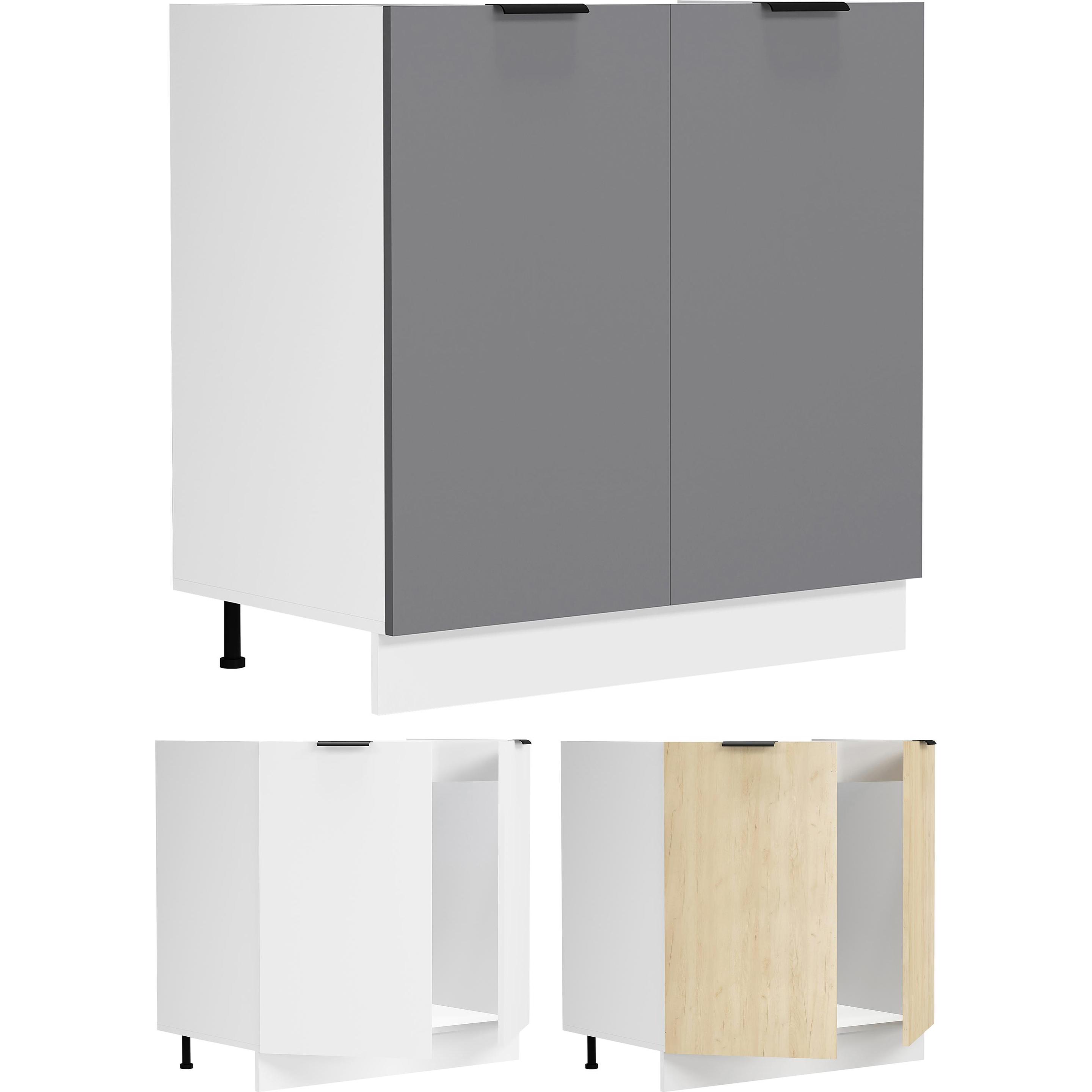 VCM, Regal, Spülenschrank Küche Breite 80 cm Fasola (80 x 46 x 82 cm)