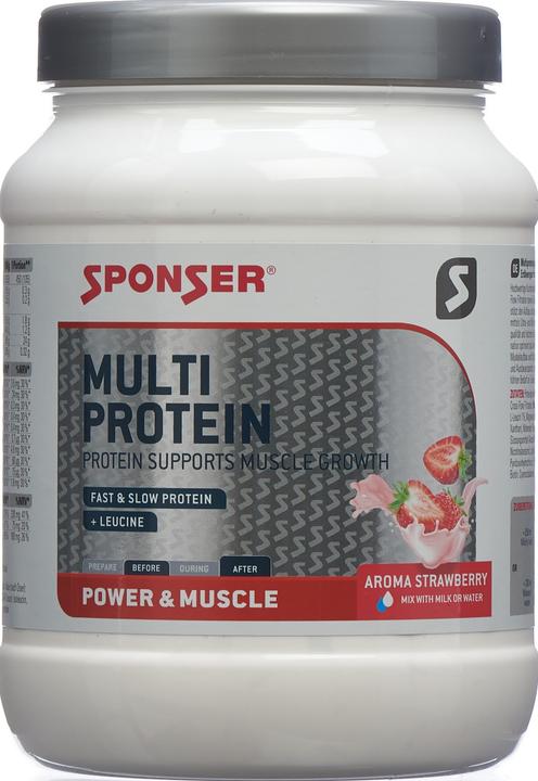 Actual product image Sponser Multi Protein CFF (Strawberry, 1 x, 425 g)