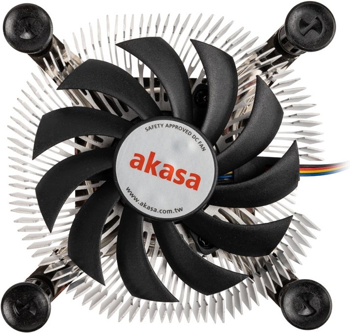 Actual product image Akasa AK-CC6601EP01 Low Profile CPU Cooler - Socket LGA 1700 (26.92 mm)