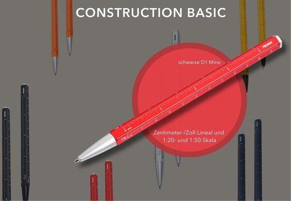 Image du produit Troika Stylo à Bille Construction Basic Rouge (Rouge, 1 x)