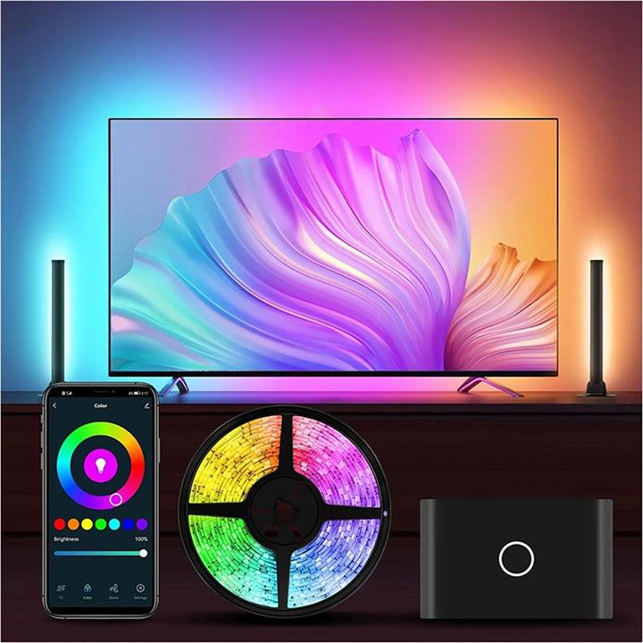 Produktbild Avizar TV LED Kit Sprachsteuerung mit 2 Modulen (RGBW, 380 cm, Indoor)