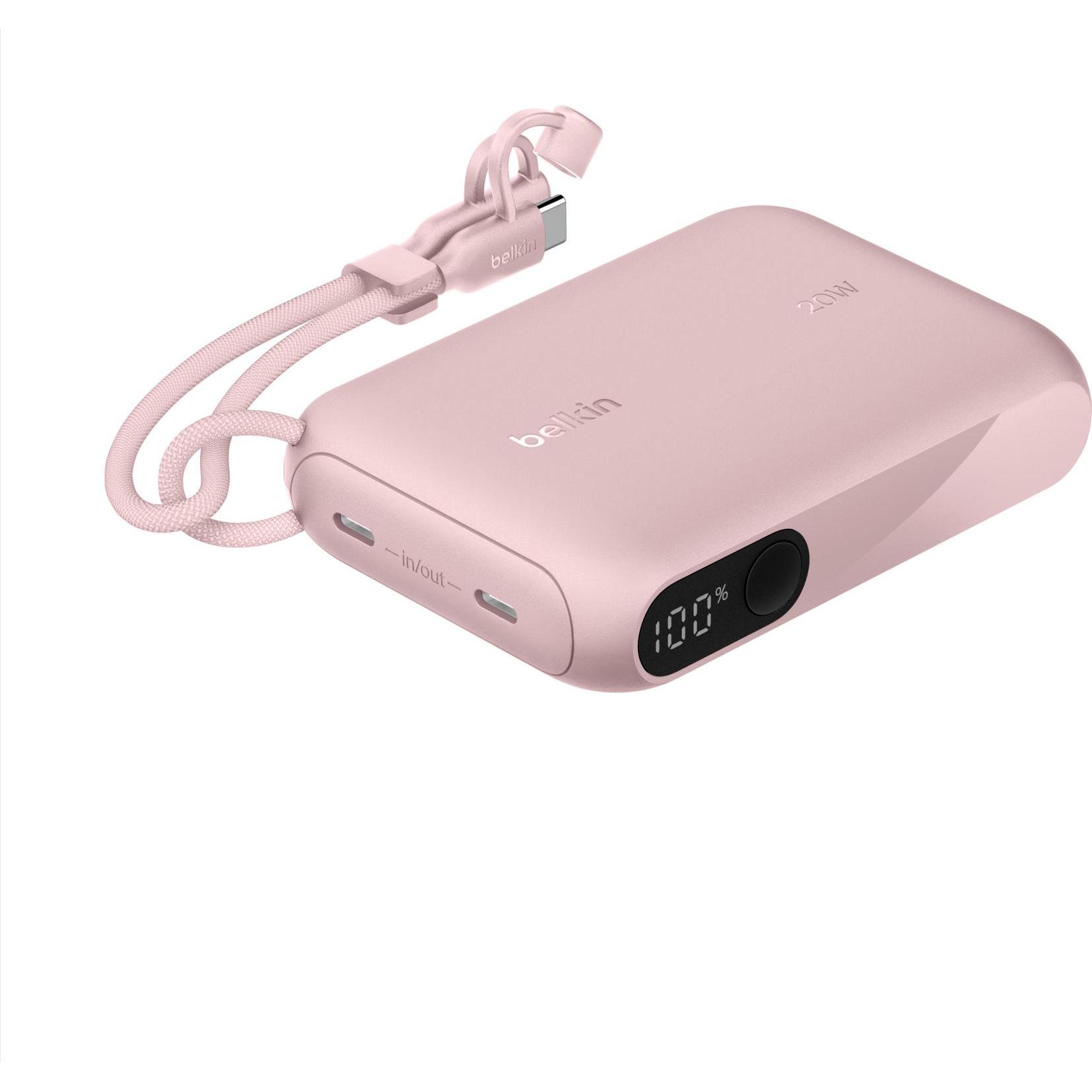Belkin Boostcharge (10000 Mah, 20 W), Powerbank, Pink
