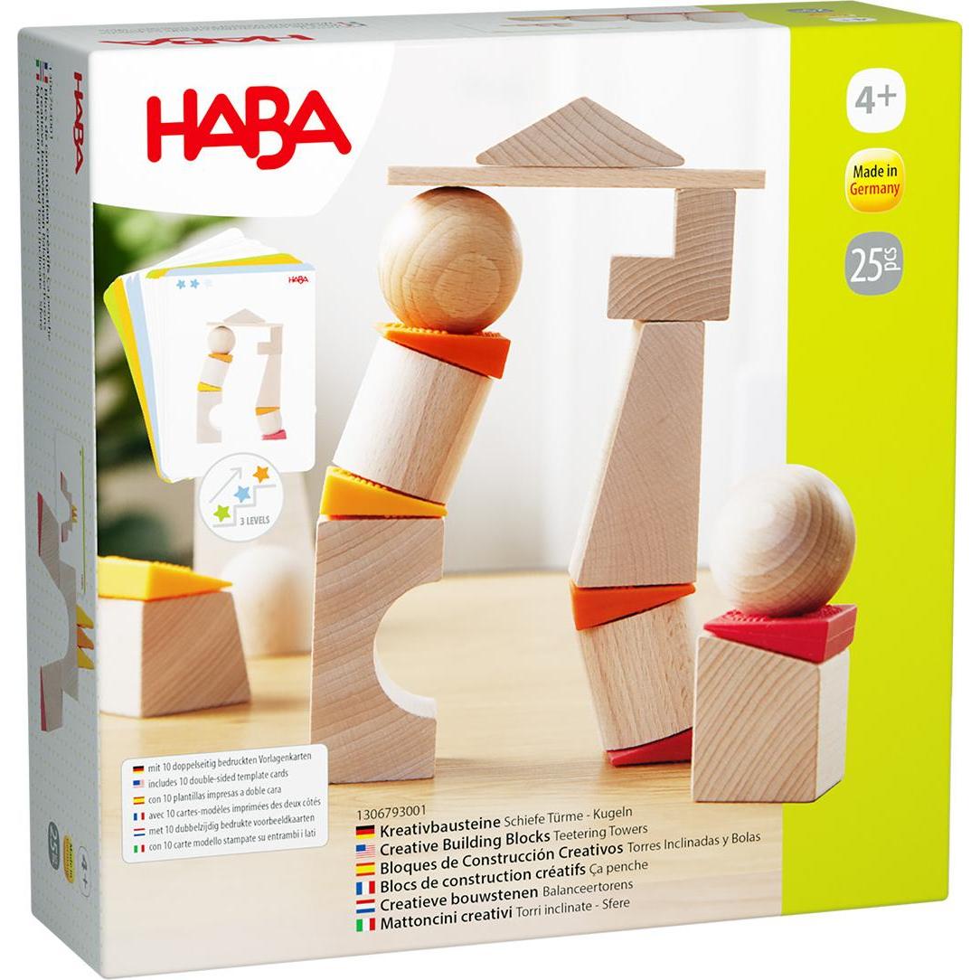 Haba 3D-Legespiel Schiefe Türme - Kugeln