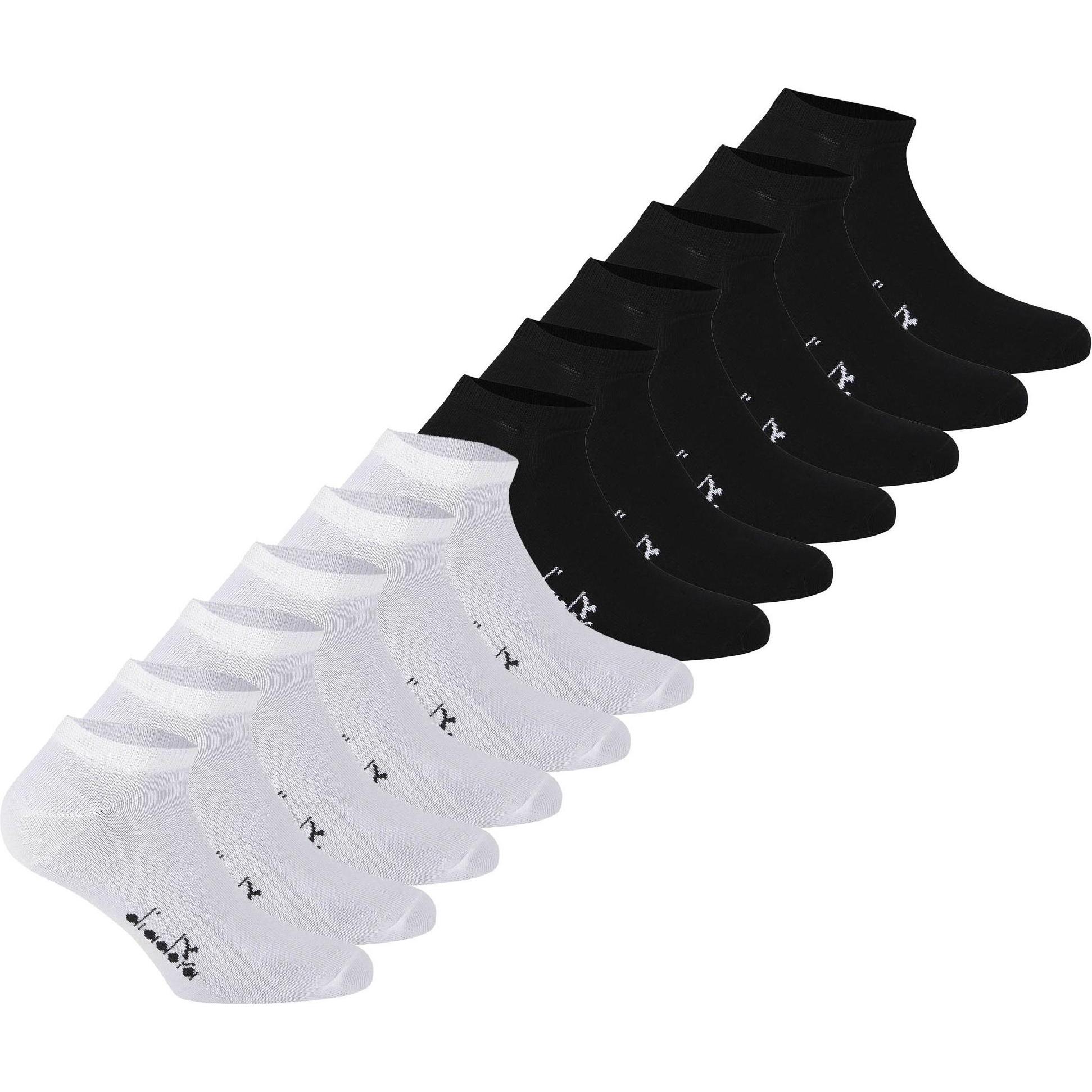 Diadora, Herren, Socken, Unisex Sneaker, Weiss, (12er Pack, 39 - 42)