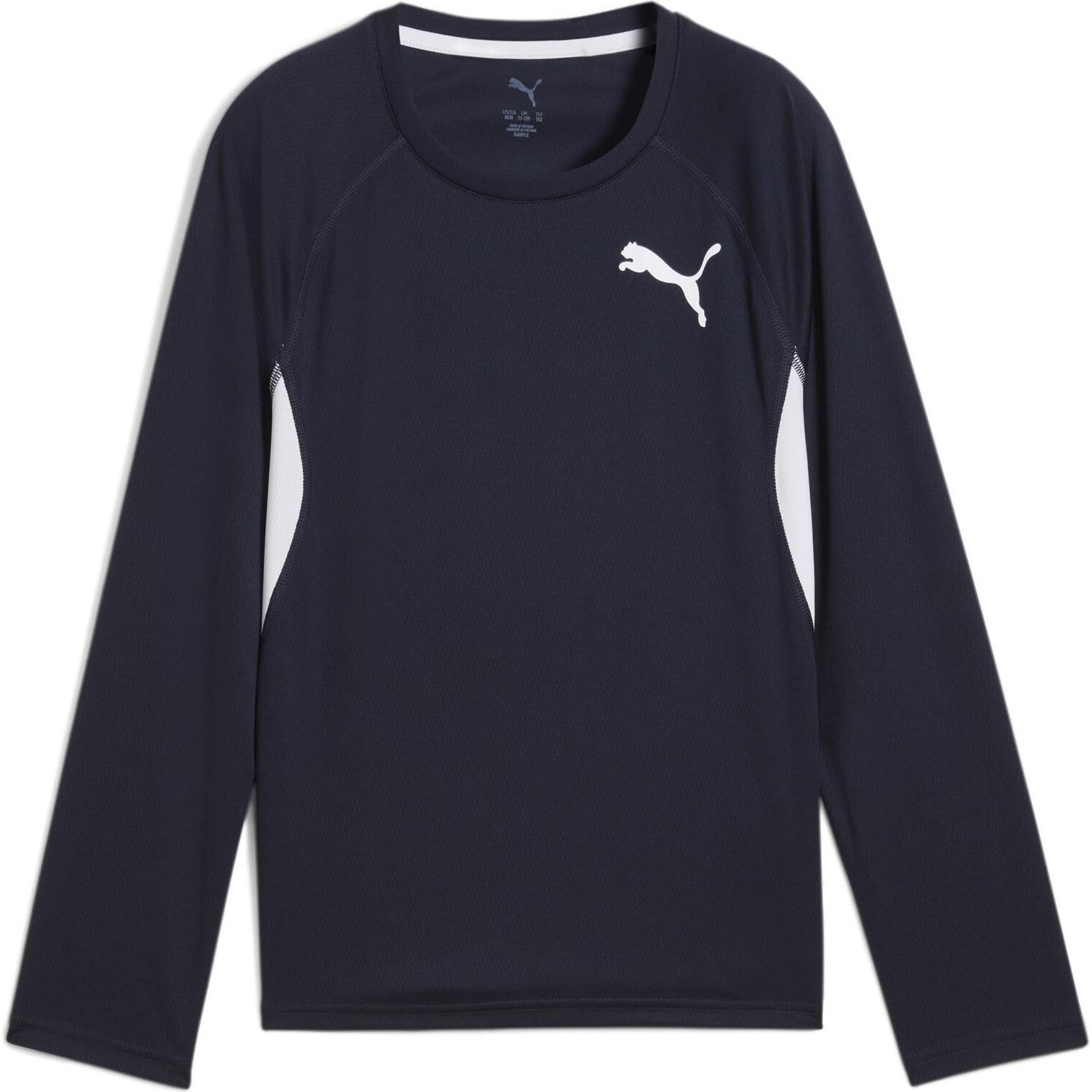 Puma, Herren, Sportshirt, Y CROSS THE LINE LS 3.0 (128), Blau, 128
