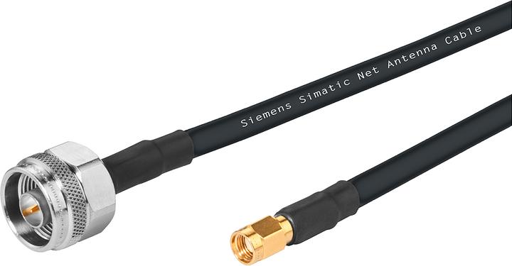 Produktbild Siemens IWLAN 1x N-Connect/1x RSMA Male/Male flexible Verbindungsleitung, Bahn, 3m 6XV18755TH30 (Antennenkabel)
