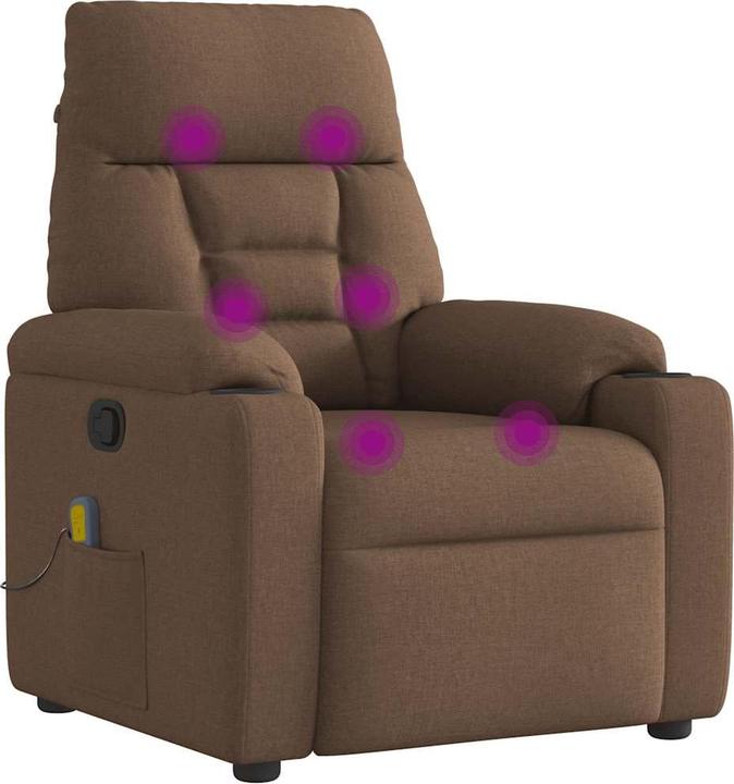 Immagine prodotto VidaXL Sedia da massaggio in tessuto marrone