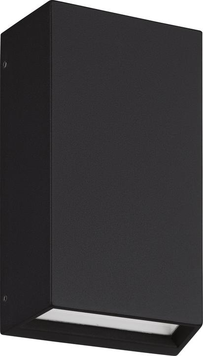 Actual product image EGLO 900886 SPONGANO LED Outdoor Wall/Ceiling Luminaire 2x5W 20cm Black Controllable Light Colour IP65 (600 lm, IP65)