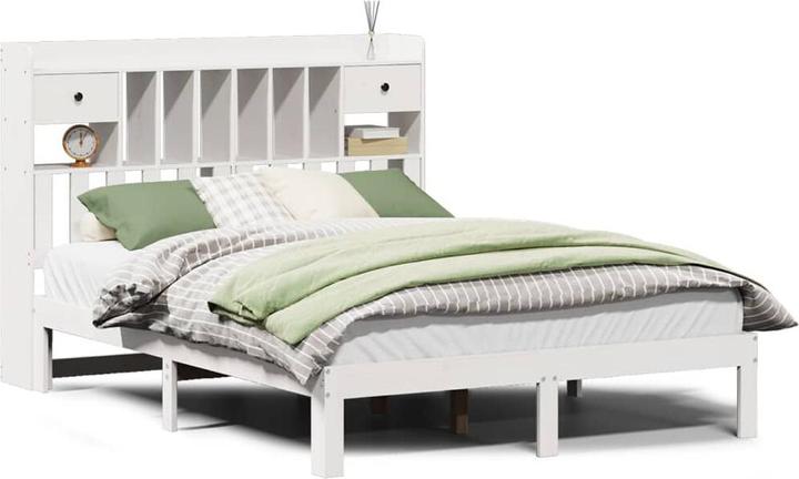 Produktbild vidaXL Bett mit Regal (140 x 190 cm)