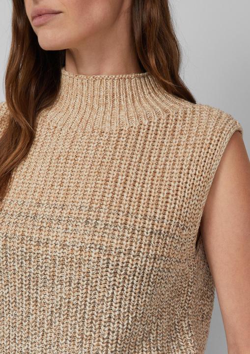 Produktbild s.Oliver Strickpullunder Strickpullunder in Grobstrick mit Stehkragen (46)