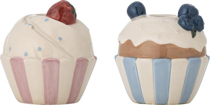Bloomingville - Chip Candle Holder - Multi - 10 cm x 8 cm