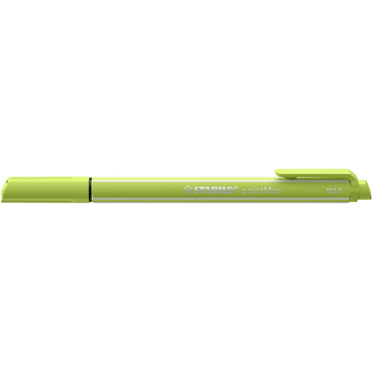 STABILO, Schreibstifte, pointMax Filzschreiber (Limettengrün, 1 x)