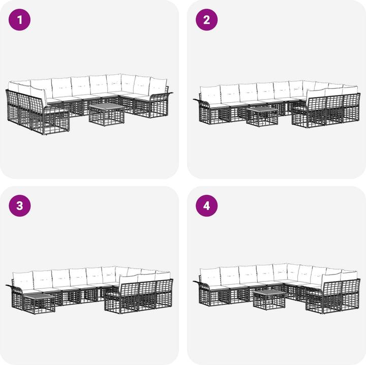 Produktbild vidaXL Outdoor-Sofagarnitur