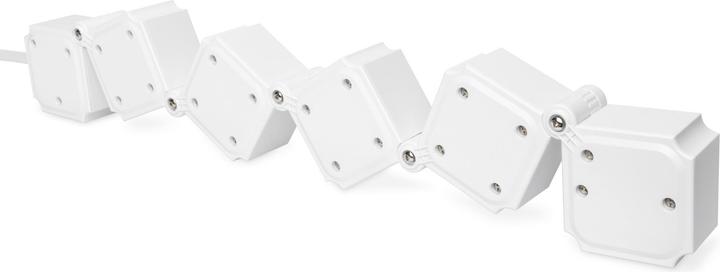 Image du produit Digitus Barrette flexible de 4 prises avec 2 ports USB et interrupteur (4 x, CEE 7/3, 1.60 m)