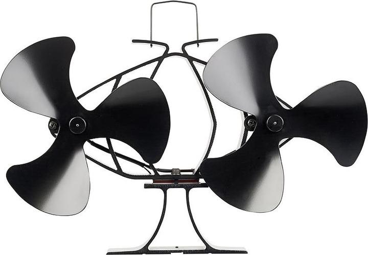 Actual product image Carlo Milano Electric fireplace double fan