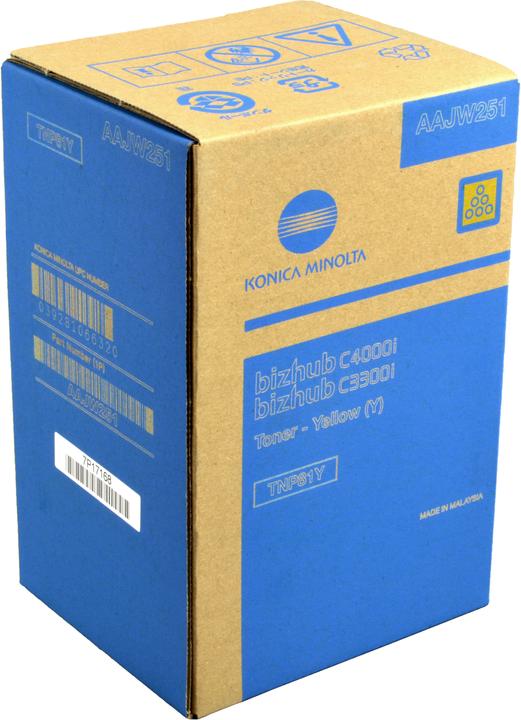 Actual product image Konica Minolta Konica-Minolta KonicaMinolta Toner TNP-81 TNP81 Yellow Yellow (AAJW251) (Y)
