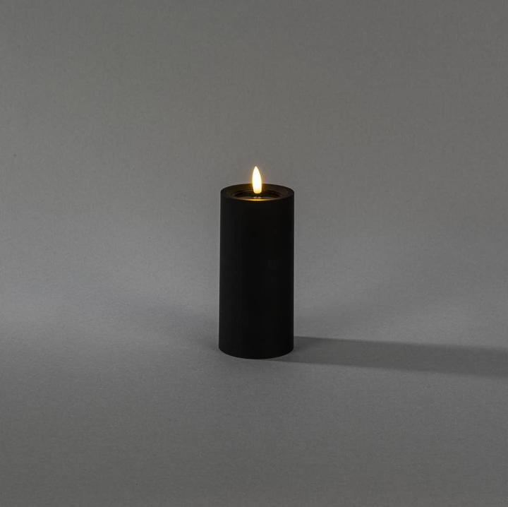 Actual product image LED Kunststoffkerze sw 1875-700 Aussen 1875-700 6h Timer D7 H15cm 2xAA (1 x)