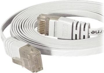 Produktbild Tecline Patchkabel Cat.6 U/UTP, ungeschirmt, flach, weiss, 2.0m superflaches Patchkabel z.B. für die Verlegu (U/UTP, CAT6, 2 m)