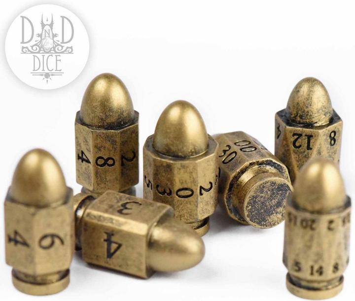 Produktbild DnD Dice Top Brass Dice Set