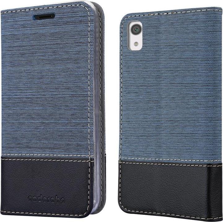 Produktbild Cadorabo Book Jeans Optik Cover (Sony Xperia XA1)