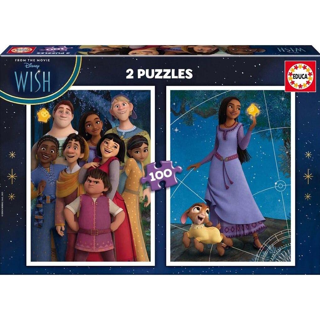 Educa 2 x 100 psc. Puzzle - Disney Wish (80-19742) (100 Teile)