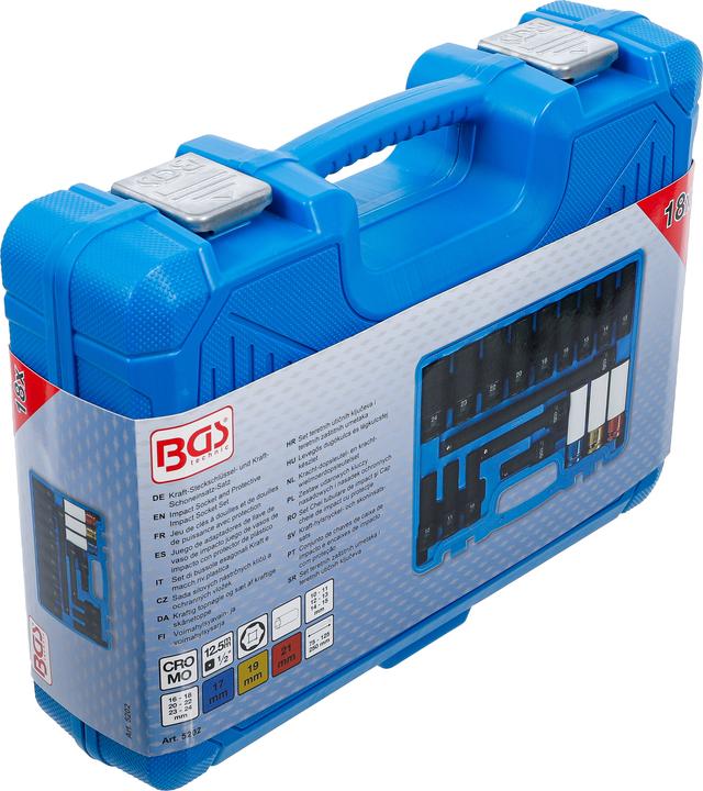 Actual product image BGS Power socket spanner and power spanner inserts (19 mm, 12 mm, 24 mm, 14 mm, 22 mm, 16 mm, 23 mm, 10 mm, 21 mm, 18 mm, 17 mm, 11 mm, 15 mm, 13 mm, 20 mm)