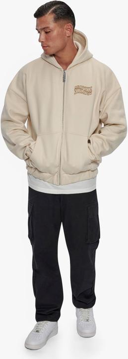 Actual product image Dropsize Heavy Oversize Mirrored Logo Zip-Hoodie - 124653 (XS)