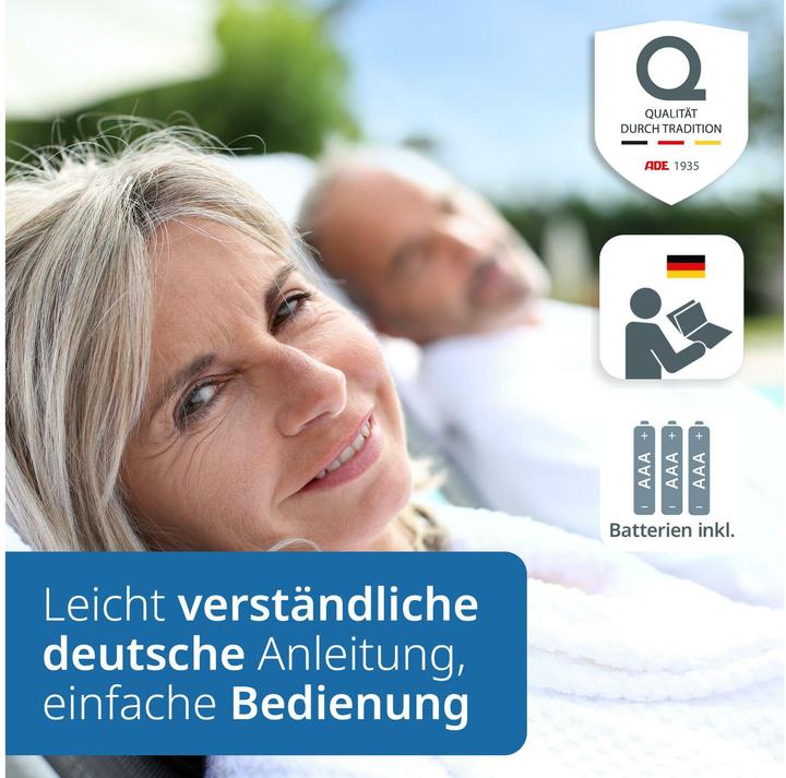 Produktbild ADE Personenwaage Allegra Weiss, Displaytyp: LED, Digital (180 kg)