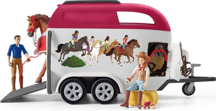 Image du produit Schleich Aventure avec voiture et remorque à chevaux