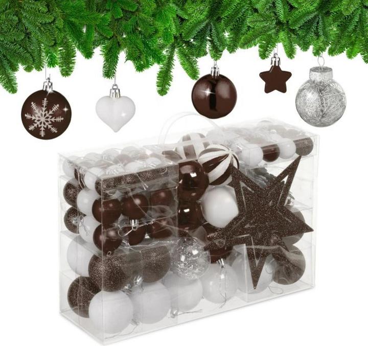 Productafbeelding Relaxdays 101-tlg. Weihnachtskugeln-Set (101x)
