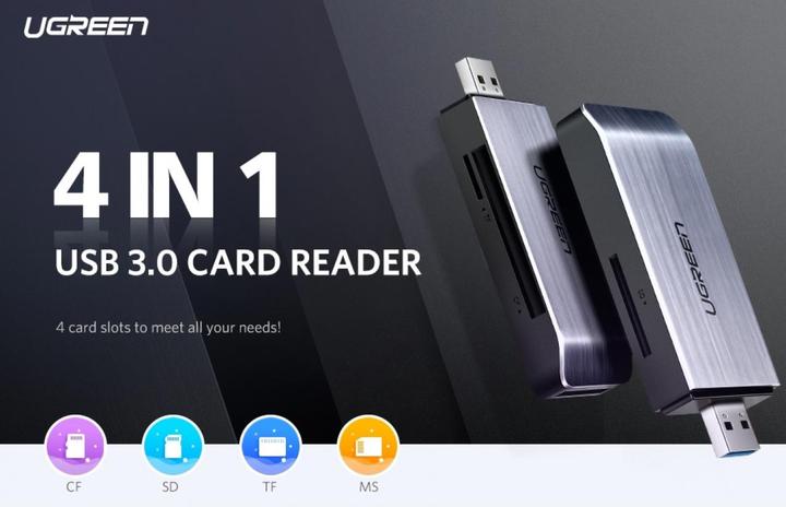 Image du produit Ugreen Lecteur de cartes 4 en 1 (USB 3.0)