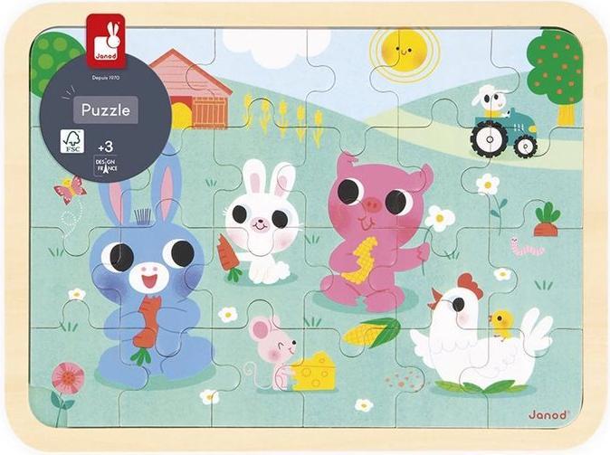 Produktbild Janod Puzzle der Bauernhof (24 Teile)