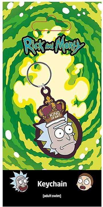 Actual product image Rick And Morty King Of Shit Rubber Keychain